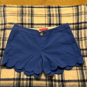 Lilly Pulitzer Royal Blue Scalloped Shorts